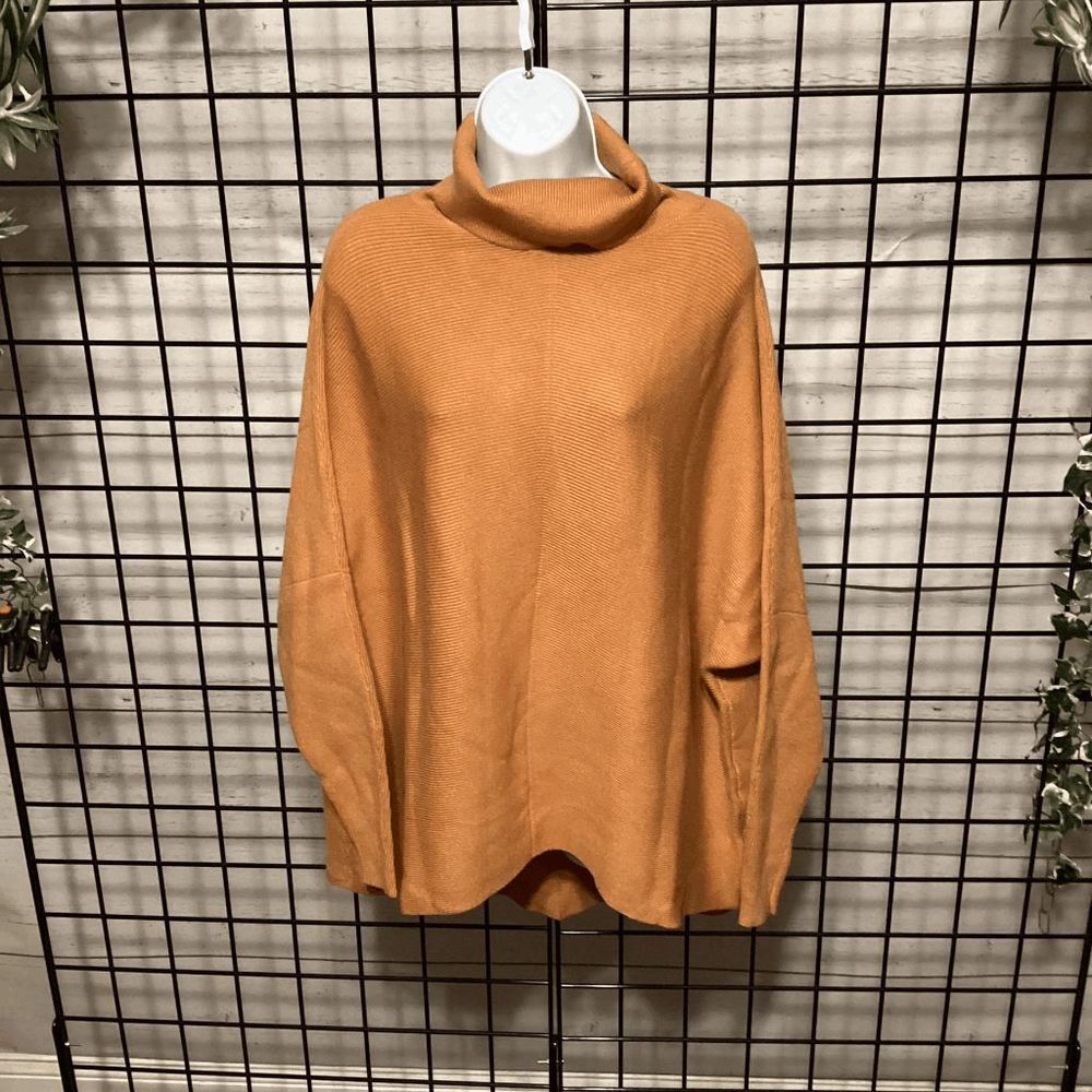 Turtle Neck Ribbed Sweater B124